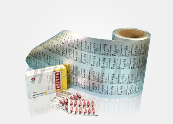 दवा पैकेजिंग फ़ॉइल Alu मोटाई 20 माइक्रोन PTP ब्लिस्टर फ़ॉइल Alu Foil