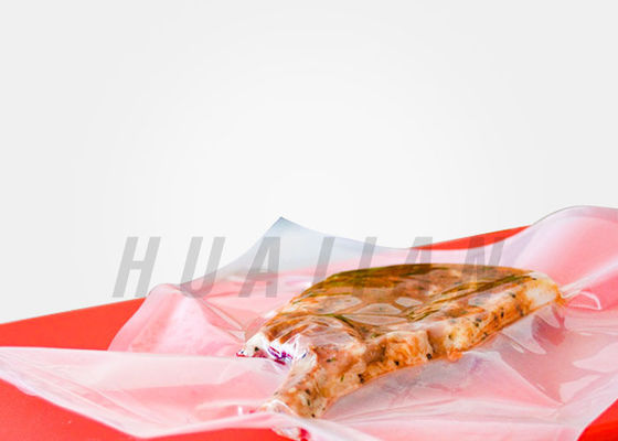 हैम सॉसेज मीट के लिए खाद्य प्लास्टिक 0.16 मिमी वैक्यूम सील खाद्य बैग
